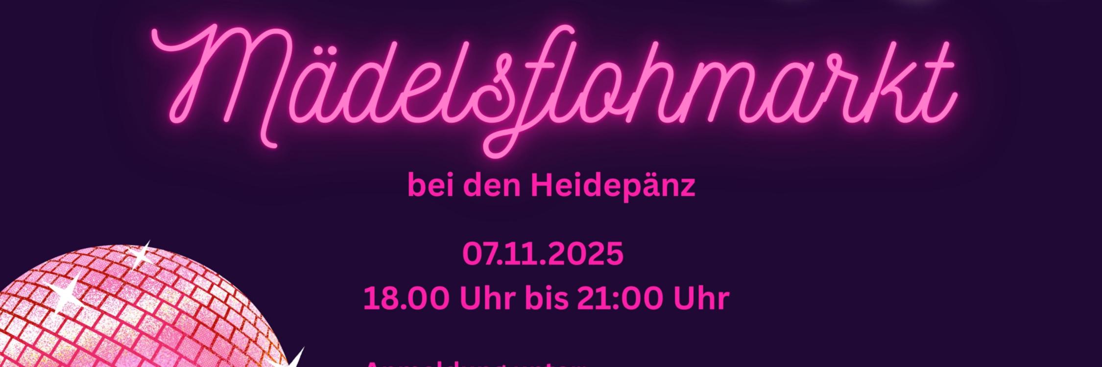 Banner Mädelsflohmarkt
